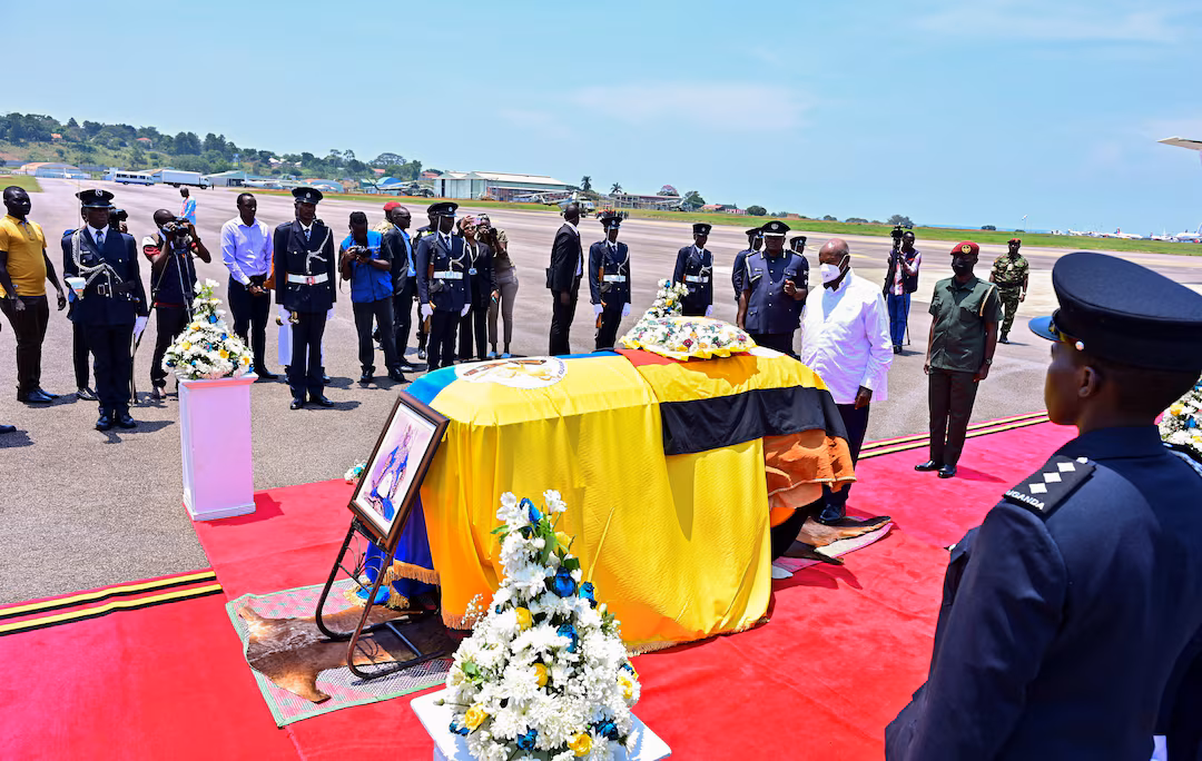 The body of King Oyo Nyimba, who was once the world's youngest monarch, has returned to Uganda for burial