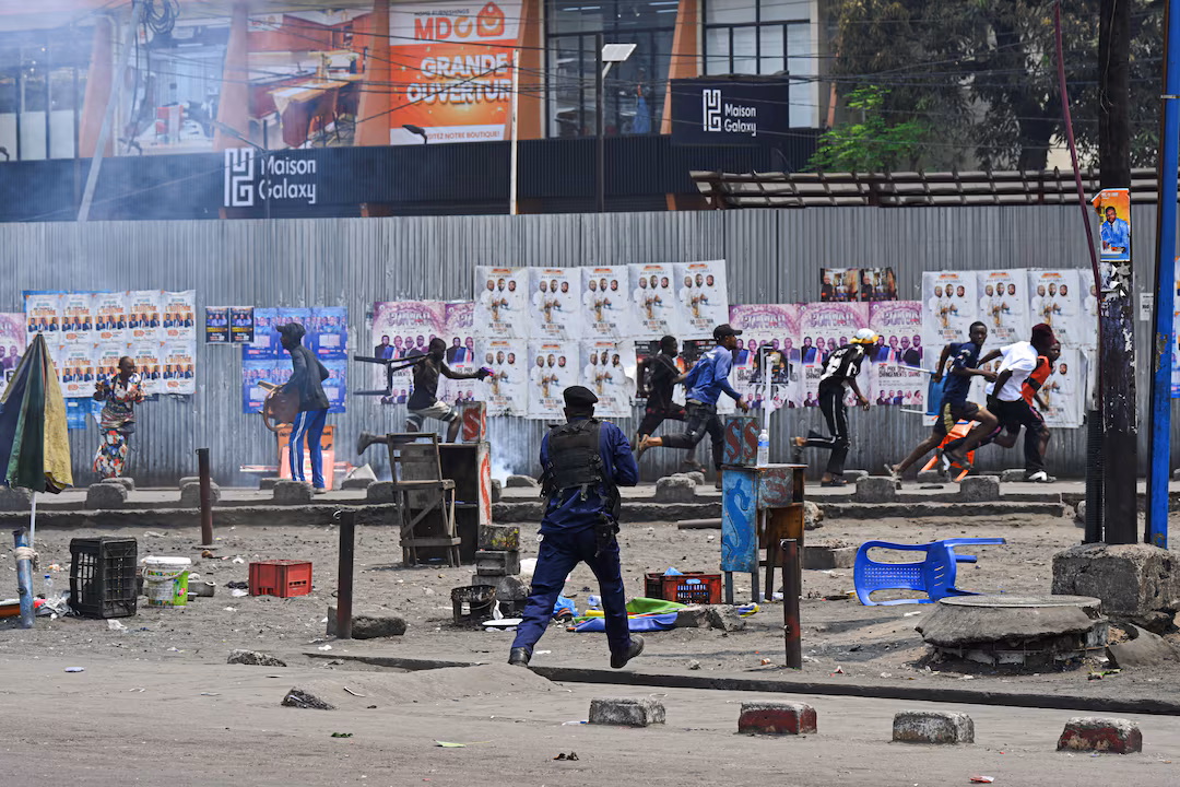 Congo police disperse demonstrations opposing suggested amendments to the constitution