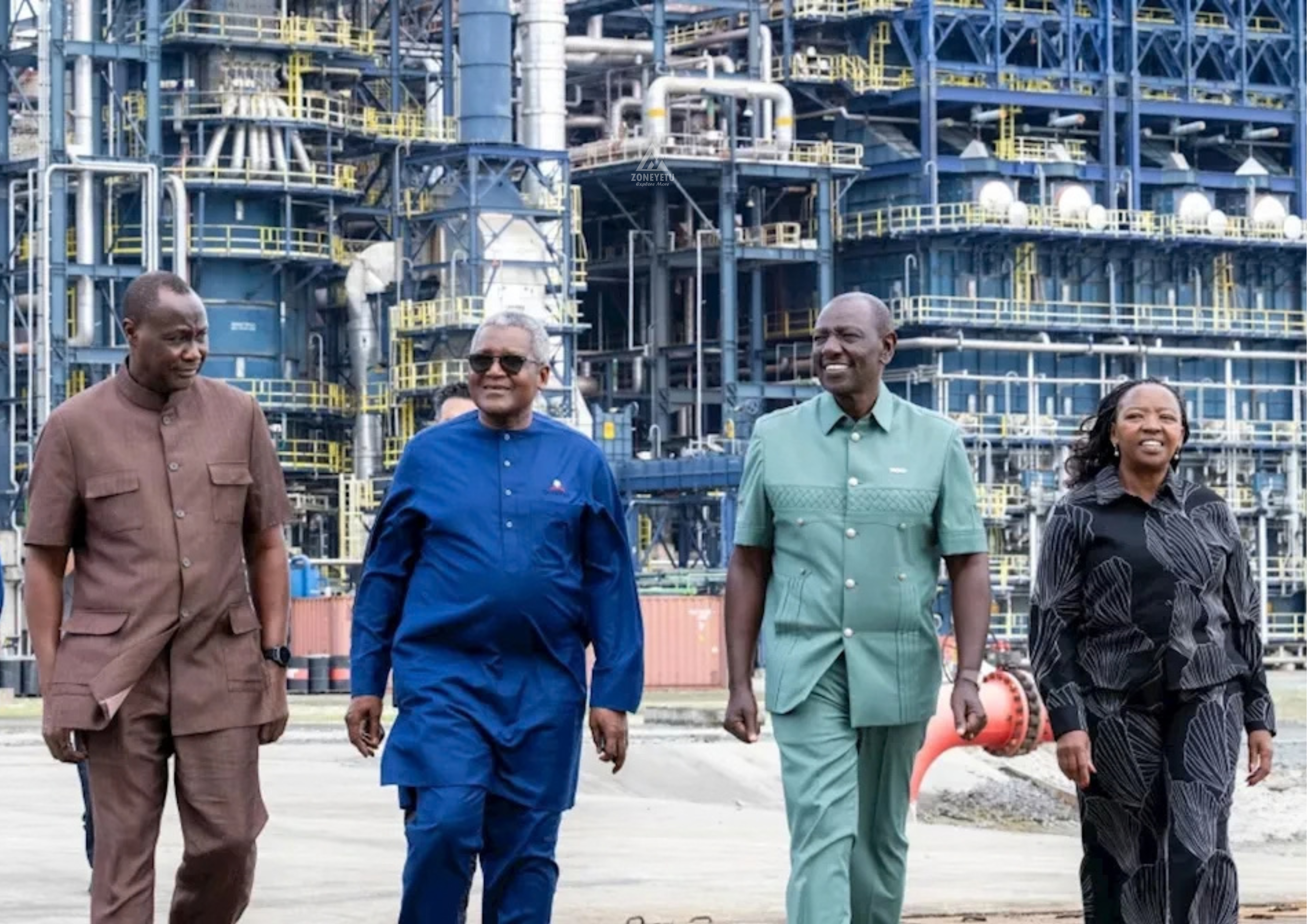 Ruto Atembelea Kiwanda cha Kusafisha Mafuta cha Dangote Kabla ya Uzinduzi wa Mradi wa Lamu