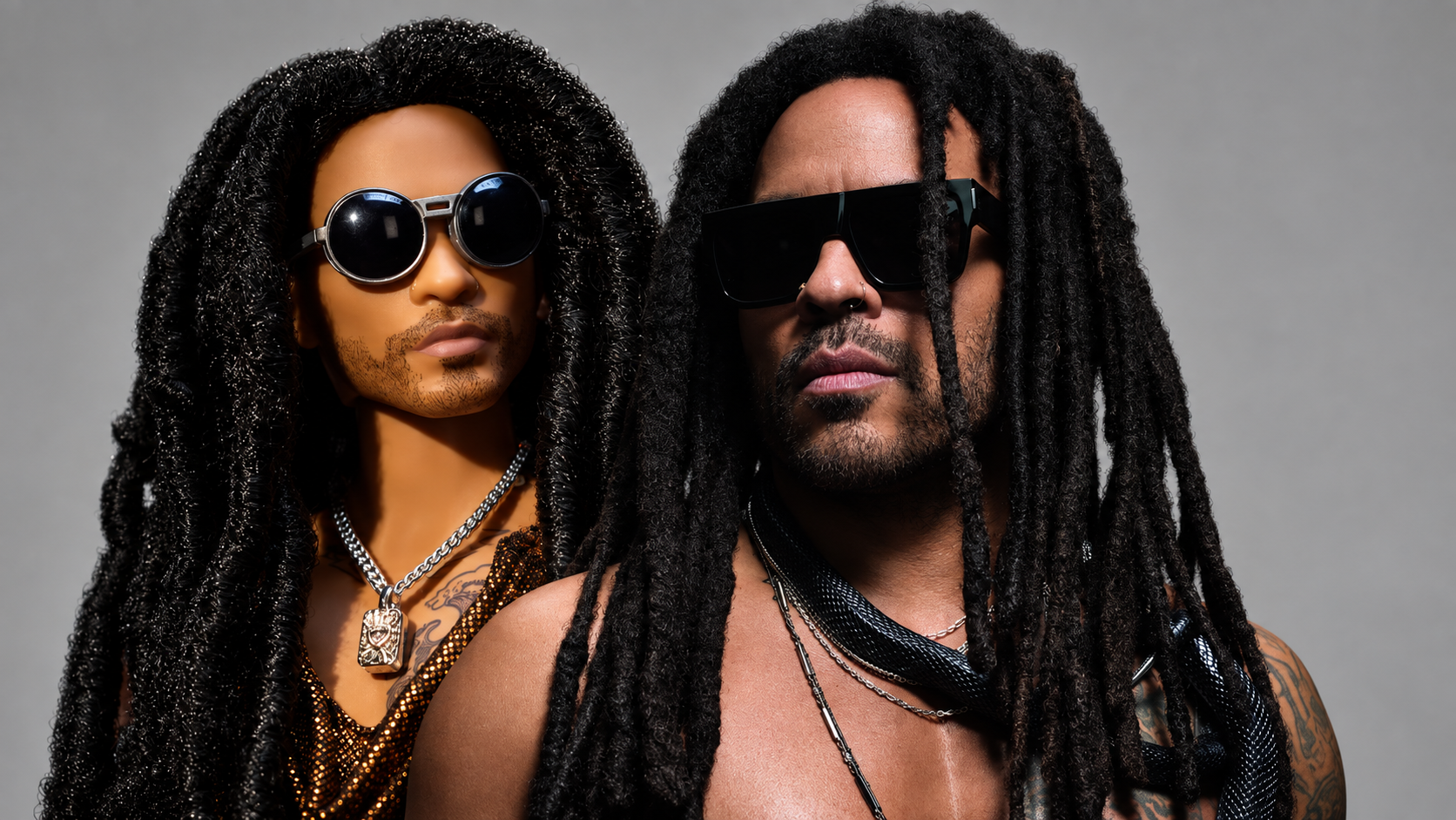 Lenny Kravitz’s Barbie has just been released: The new doll mirrors his rockstar style right down to the nose ring