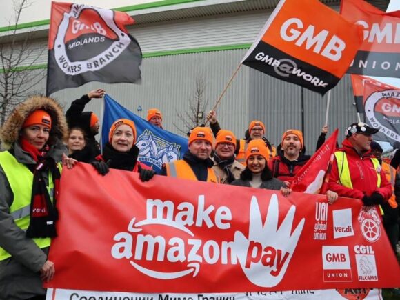 Amazon workers strike in Coventry warehouse