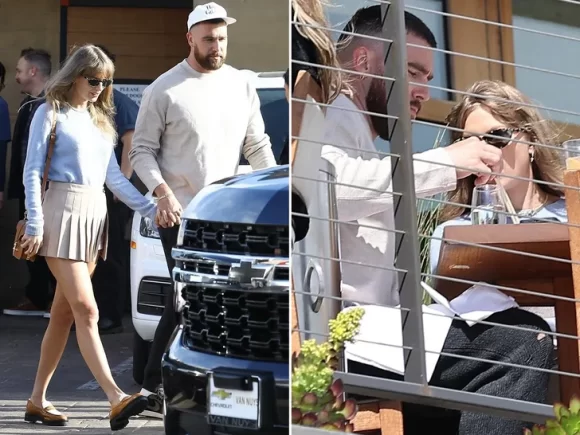 Taylor Swift and Travis Kelce Spotted on Malibu Held Hands and Coordinated Outfits