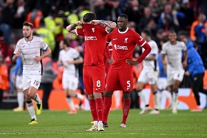 BIG SHOCK AS VISITORS STUN REDS AT ANFIELD IN THE UEFA EUROPA LEAGUE QUARTER-FINAL AS LIVERPOOL 0-3 ATALANTA