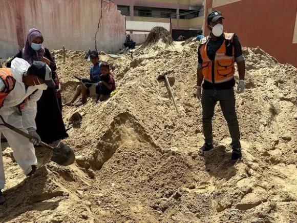 A UN official estimates that clearing the debris in Gaza could take 14 years