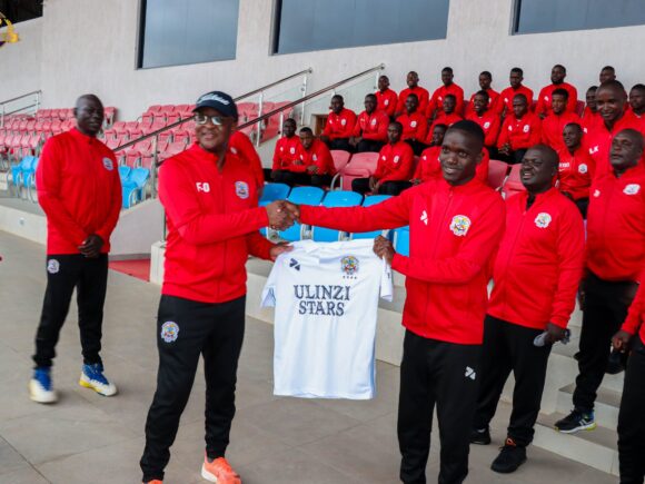 Honoring General Francis Ogolla, departing colonials, with a Kenyan football game