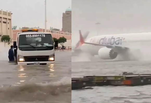 Severe Flooding Affected the UAE, Interrupting Dubai Flights with Record Rainfall