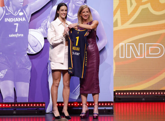 The Indiana Fever selected Caitlin Clark first overall in the WNBA draft, as was predicted