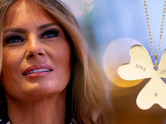 Melania Trump unveiled a $245 necklace on Mother’s Day