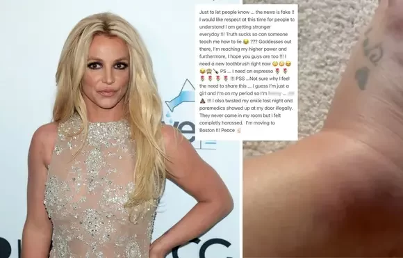 Britney Spears Says She Might Need Foot Surgery After Hotel Incident