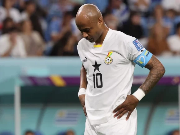 Andre Ayew is not included in Ghana’s Black Stars roster for the FIFA World Cup