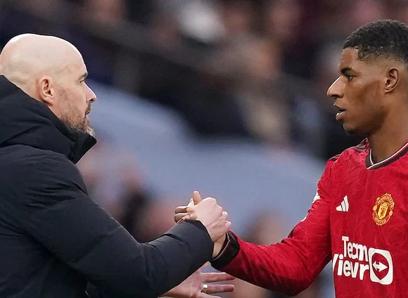 Erik Ten Hag claims Marcus Rashford of Manchester United can be further motivated by England’s exclusion