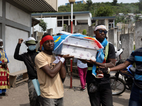 Many people in Congo accuse militants backed by Rwanda of carrying out the attack