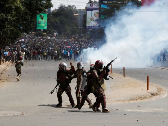 When protesters attempt to storm the Kenyan parliament, police fire, killing many of them