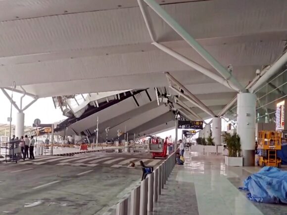 The roof fall at Delhi Airport brings Modi’s infrastructure problems to light