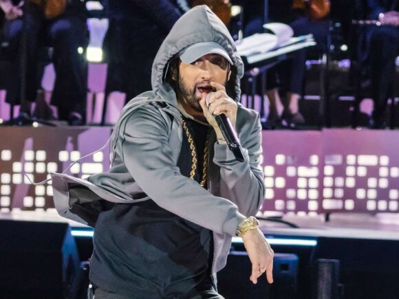 Eminem surprises fans with an unexpected performance at a concert event in Detroit