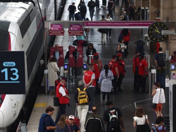 Hours before the Olympic ceremonies, arson attacks targeted France’s train network