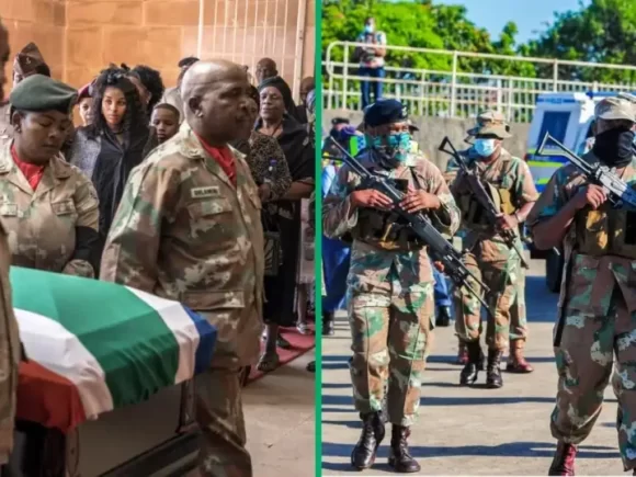 On a UN mission in Congo, a South African soldier was murdered by a hand grenade