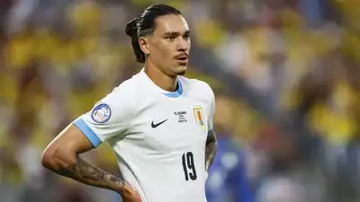 Nunez has been handed a five-game international ban, along with other Uruguay players, following their involvement in a brawl during the Copa match