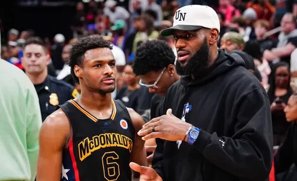 LeBron James expresses his preference for his son and Lakers teammate Bronny to refrain from addressing him as ‘Dad’ while on the basketball court