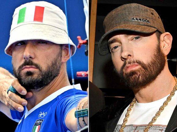 Viewers at the Summer Olympics 2024 believe an Italian archer resembles Eminem