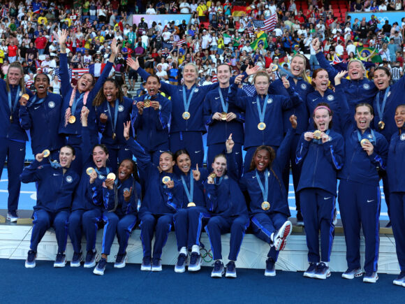 US women win gold thanks to Swanson striking victory against Brazil