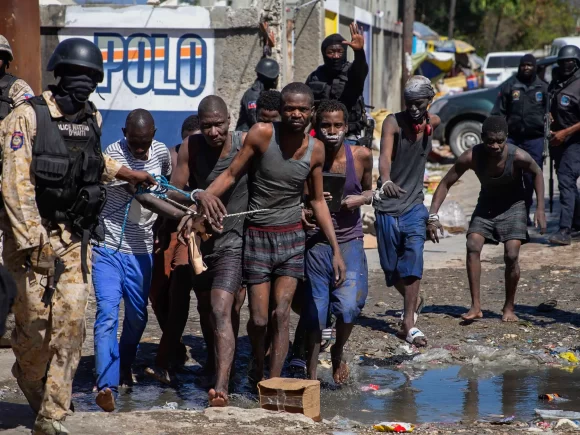 Police have reported that 11 inmates were slain in shootouts following their escape from a prison in central Haiti