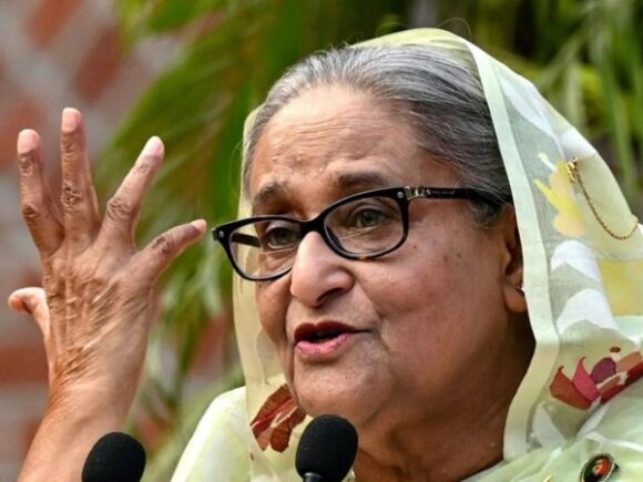 Prime Minister Sheikh Hasina of Bangladesh steps down and leaves the nation as demonstrators storm the palace