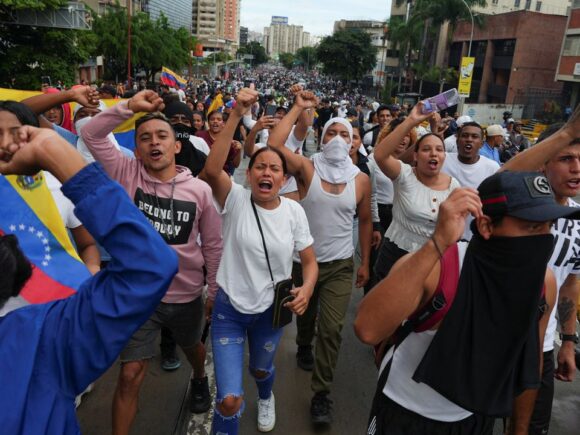 Tensions escalate as Venezuelans protest President Maduro’s disputed election victory