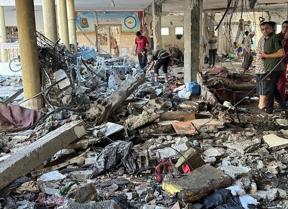 According to authorities, an Israeli attack on a Gaza school sanctuary killed around 100 people