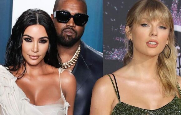 Kanye West’s album is prevented from reaching the top spot by Taylor Swift, who subsequently appears to rename an alleged Kim Kardashian song in his honor