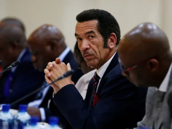 Former Botswana leader Khama, who was exiled, has returned home after the court has suspended warrants