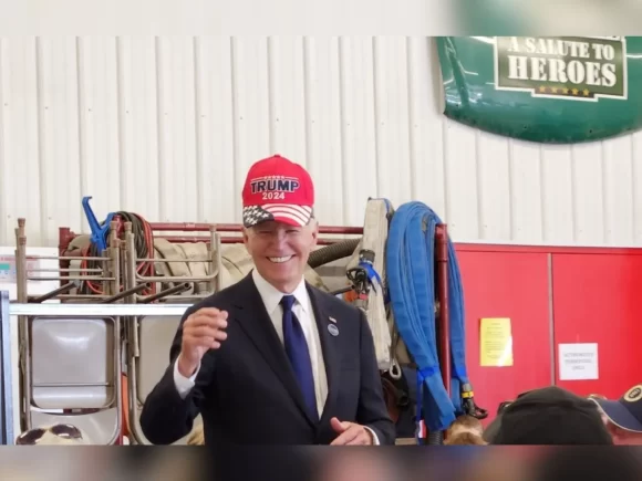 Surprisingly displaying unity at the 9/11 Memorial Event, Biden wears a Trump campaign cap