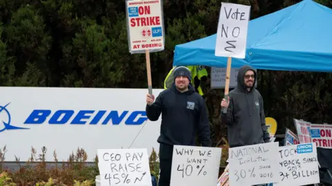 Boeing Employees Reject Proposal for 35% Wage Increase, Strike Continues