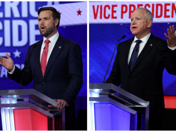 Walz and Vance dispute in a polite manner during a policy-heavy vice-presidential debate