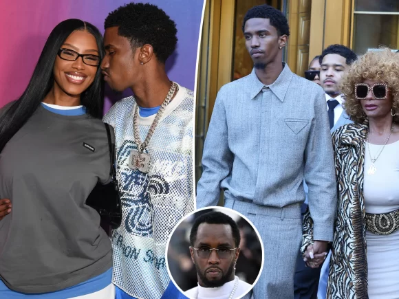 After attending his father, Diddy’s court hearing, Christian Combs arrives at a party with his girlfriend