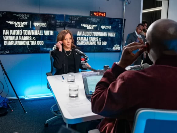 Kamala Harris is called out by Charlamagne Tha God at an awkward audio town hall