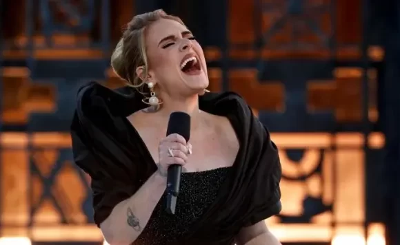 Adele is partly deaf after getting an ear infection