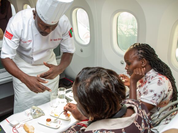 Kenya Airways Shows Off Plans for Better On-Flight Dining at Special Event for Product Selection