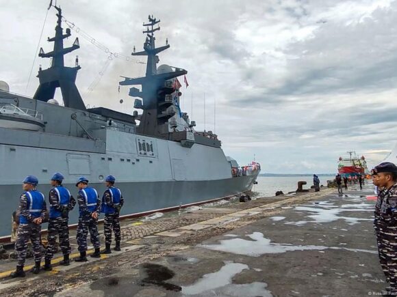 Indonesia and Russia start their first-ever joint naval drills in the Java Sea