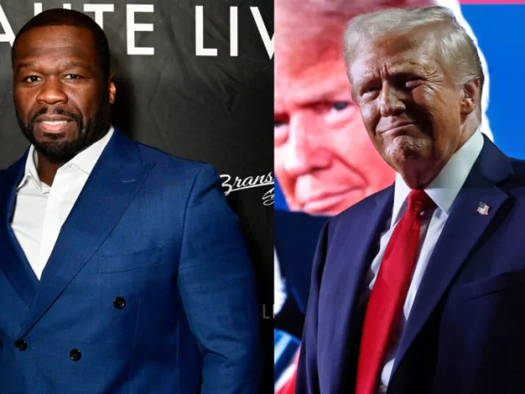 50 Cent Posts Pictures With Donald Trump Following His Win: “I’m Taking The Winner With Me”