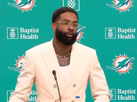 The Dolphins cut Odell Beckham Jr., a veteran wide receiver