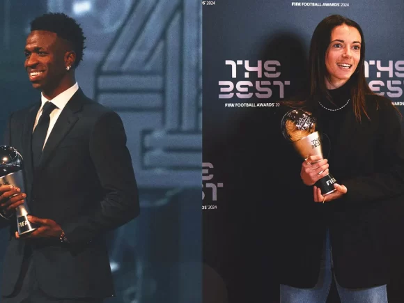 Bonmati wins the women’s prize once more, and Vinicius Jr. is crowned the 2024 FIFA Player of the Year