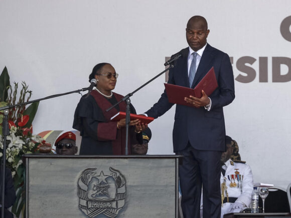 Chapo of Mozambique was sworn in as president following a contentious election