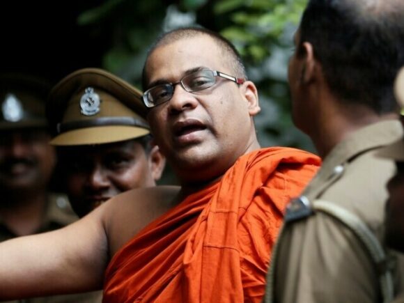 A Sri Lankan monk was given a nine-month sentence for remarks that were anti-Islamic