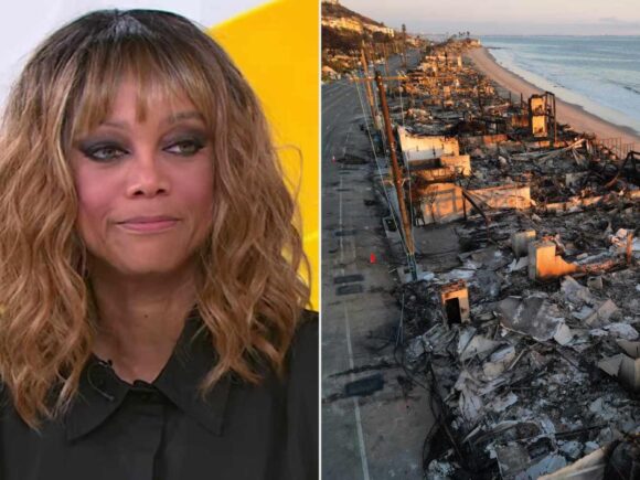 Tyra Banks said that wildfires in California destroyed her home