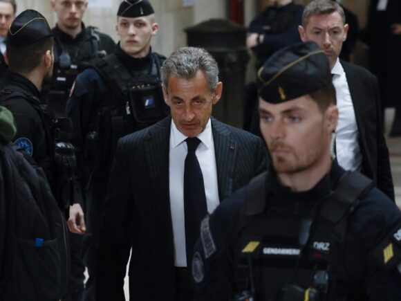 Sarkozy of France is on trial for allegedly sponsoring a campaign in Libya