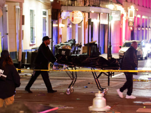 Police investigate the cause of the vehicle rampage in New Orleans