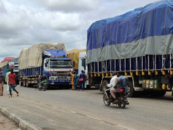 1,400 trucks or so are stuck on the Zambia-DRC border