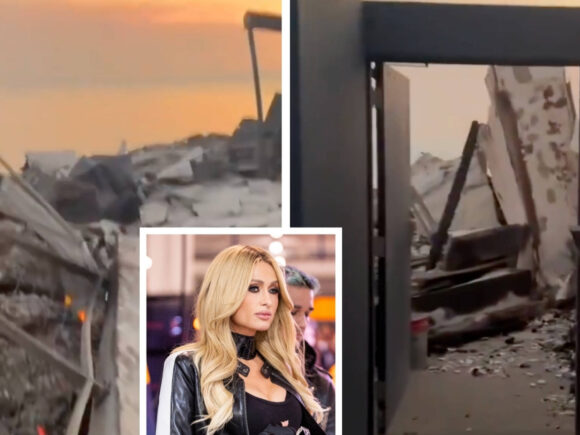 Paris Hilton Returned to the Charred Remains of Her Malibu Beach House