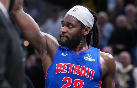 Isaiah Stewart of the Pistons was fined and suspended for a flagrant foul